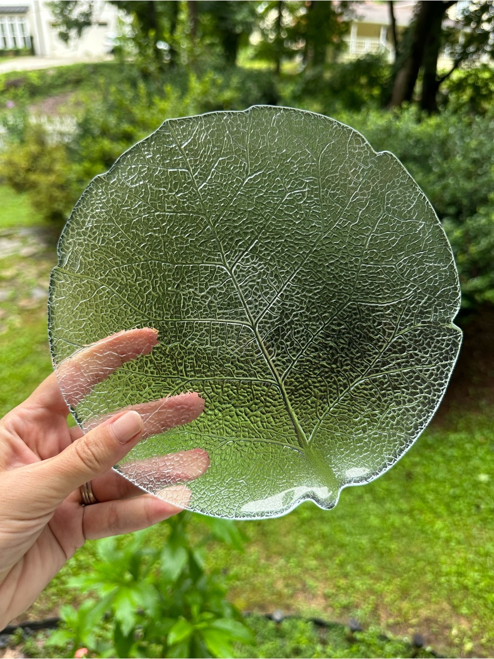 Vintage Arcoroc France "Aspen" Glass Dessert plates - set 6